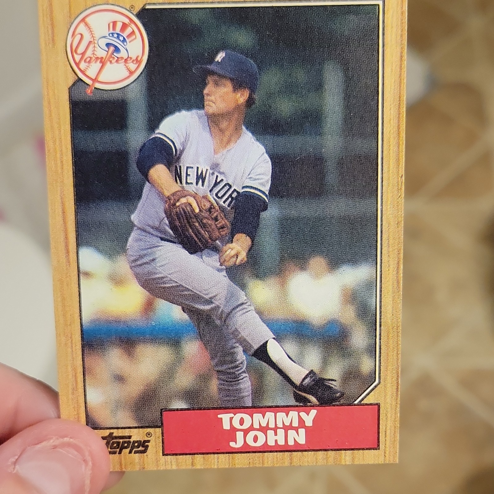 Topps 1987 Tommy John #630 New York Yankees MLB League Leaders Baseball Card