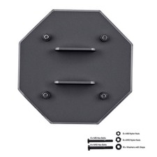 RV Leveling Pads,4-Pack Rubber Trailer Jack Pads,Each with 5000 lbs. Capacity,St