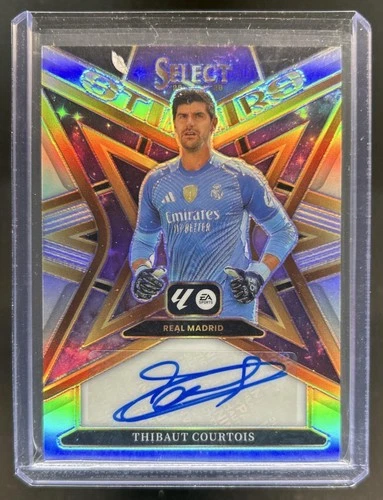 2025-26 Panini Select La Liga Thibaut Courtois Stars Signatures Auto #1