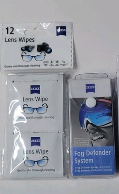 2 Pack! Zeiss Anti-Fog Defender Eyeglass Cleaner Kit Foggy Glasses Goggles Mask 