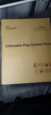Inflatable pool- EVAJOY Kiddie play center pool with slide 95''X75"