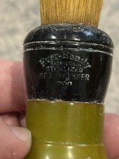 Vintage Ever Ready 200 shaving brush set in rubber green Catalan Bakelite handle