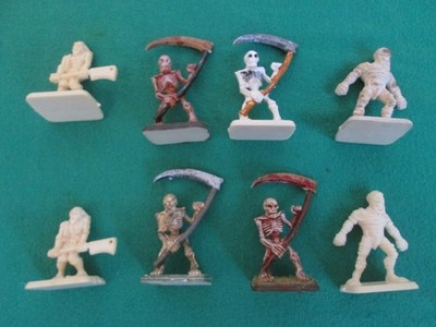 4 SKELETTE - 2 ZOMBIES & 2 MUMIEN - 1990 ORIGINAL MB SPIELE - HERO QUEST - L12