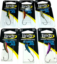 Lindy Tackle 1/4 Slick Ice Jigs (Lot of 6-SJ14-04)
