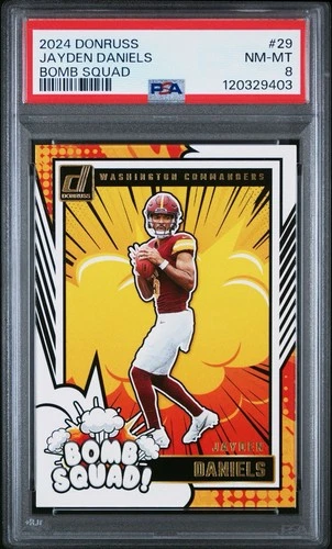 2024 Jayden Daniels Bomb Squad PSA 8