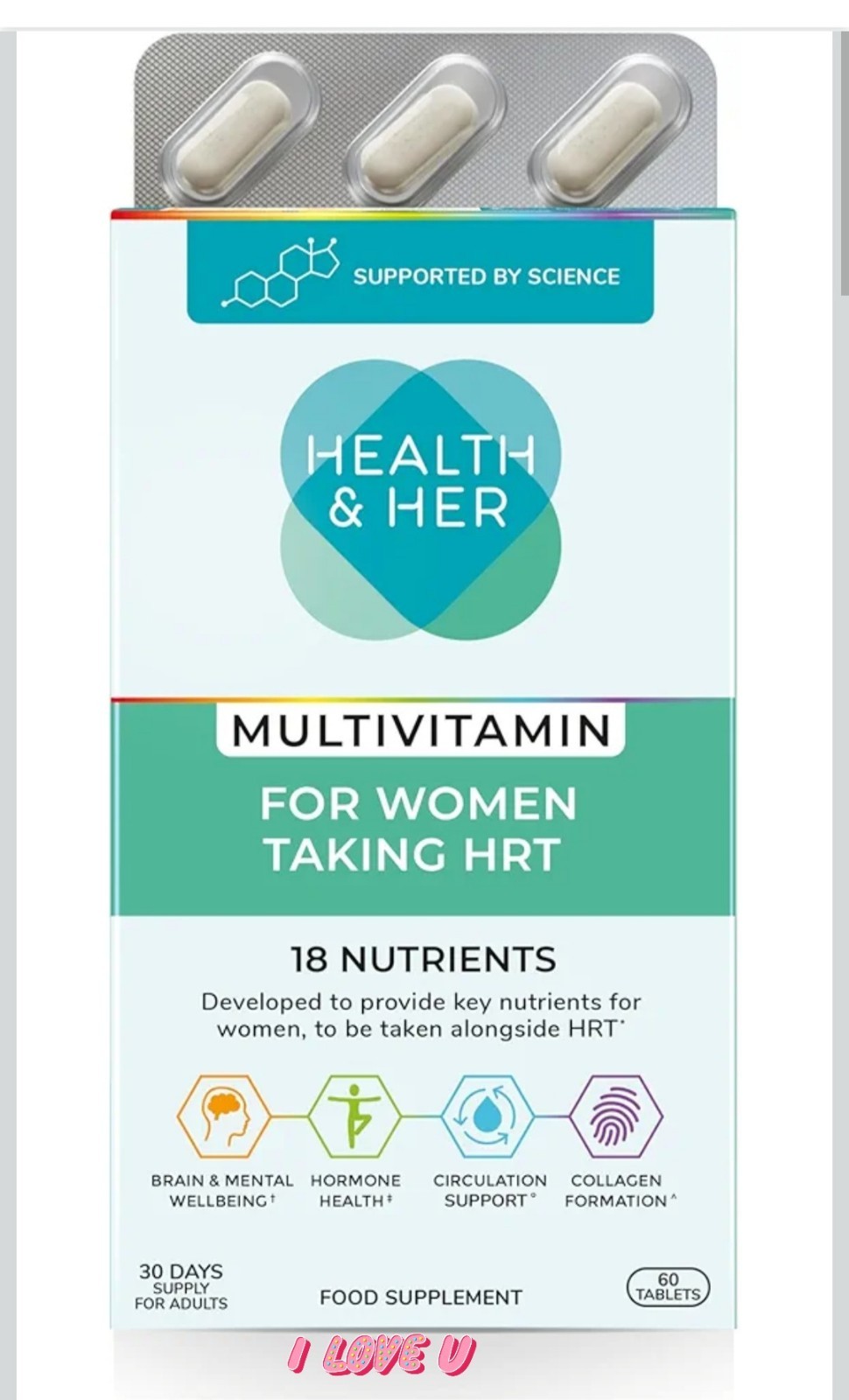 Health & Her HRT Multivitamin Support 60 Capsules - 2 Pack - Image 5
