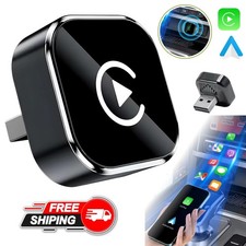 Wireless CarPlay Adapter for Apple iPhone  Android Auto USB Adapter Plug  Play