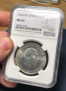 Spagna 100 pesetas 1966 (70). NGC MS 65. (vedi video!)