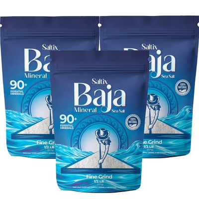 #ad Saltix Baja Mineral Sea Salt – Fine Grind 1.5 Lbs 160 Servings – 100% Na... $22.99