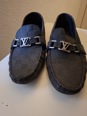Authentic Louis Vuitton Hockenheim Black Mens Moccasin/Loafer UK 9