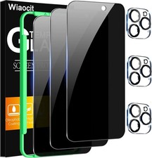 3 3 Protector De Pantalla Privacidad AntiEspia y Camara Para iPhone 16 Pro Max
