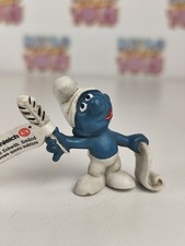 SMURF PUFFO POETA 20195 SCHLEICH PEYO Vintage 1972 Playset Hong Kong