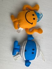 Mr Men plushes x2 (McDonald's, 2024): Mr Bump, Mr Tickle