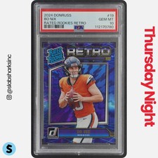 2024 PANINI DONRUSS #19 BO NIX RETRO RATED ROOKIE PSA 10