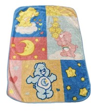 Care Bears Baby Blanket Fleece Stars Sun Heart Rare Bedtime Bear