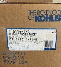 Kohler Revival T16114-4-G Shower Faucet Trim Set In Brushed Chrome SEALED BOX
