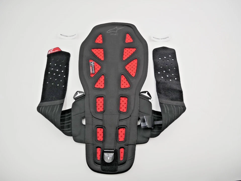 Protector trasero celular Alpinestars Nucleon KR-1 humo/negro/rojo tamaño mediano Foto 2 de 4