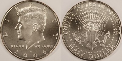 United States 2006 P 50 Cents Kennedy Half Dollar KM#202b Clad Seal Eagle