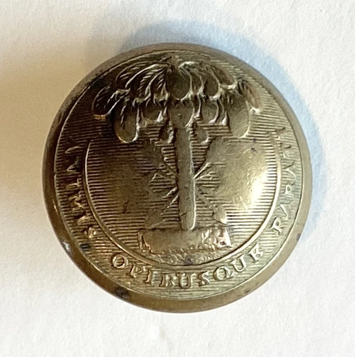 PRE CIVIL WAR SOUTH CAROLINA MILITIA REGIMENT BRASS BUTTON