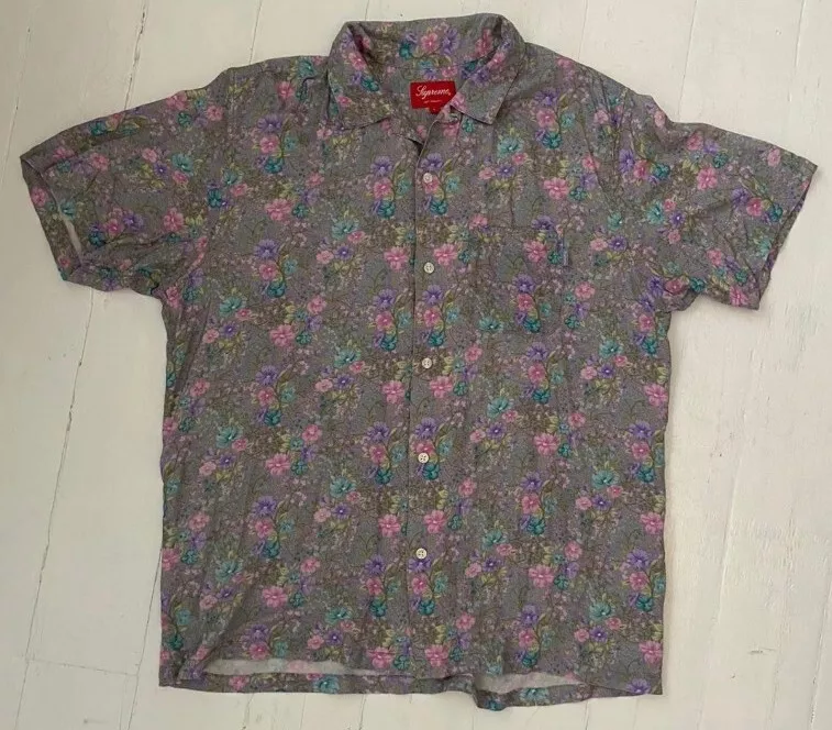 Chemise SS19 Supreme Mini Floral Rayonne S/S Taille L Large Multicolore