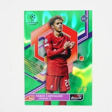 2022-23 Topps Finest UEFA Green Lava Fabio Carvalho /99 #14