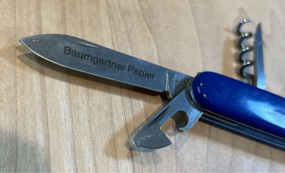 Victorinox switzerland Baumgartner Papier Mobile Army Knife MultiTool