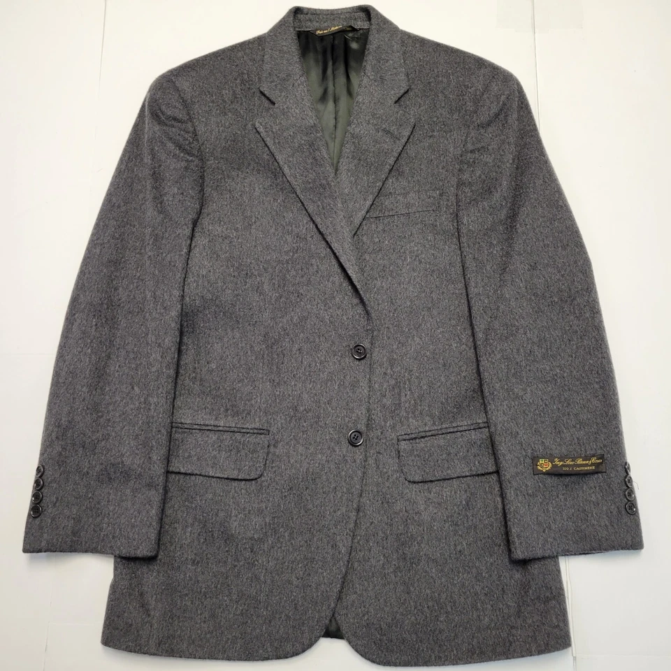 Nuevo Blazer SAKS 5TH AVE 100% CACHEMIR Para Hombre 40 R LORO PIANA Gris HECHO EN ITALIA Foto 2 de 4