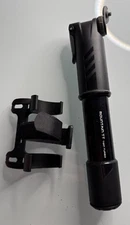 Topeak Mountain TT Twin Turbo Mini Pump: Black with Mount Bracket