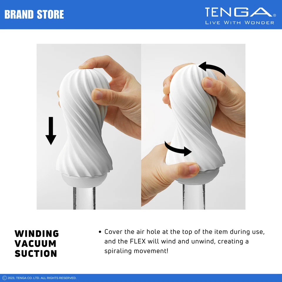 Paquete de masturbador/cariciador reutilizable masculino TENGA Flex con loción nuevo en caja nuevo con etiquetas Foto 2 de 4