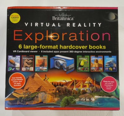 Encyclopedia Britannica Virtual Reality Exploration 6 Hardback Books Interactive