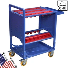 Rolling Tool Cart 40 Taper Tool Holder Mobile CNC Tool Cart 35 Capacity CAT40