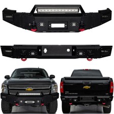 Vijay Fit 2007-2013 Chevy Silverado 1500 Front Or Rear Bumper With Led Lights
