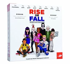 FoxMind Rise or Fall: The Battle of the Cliques - Fun Card Game for Ages 7+