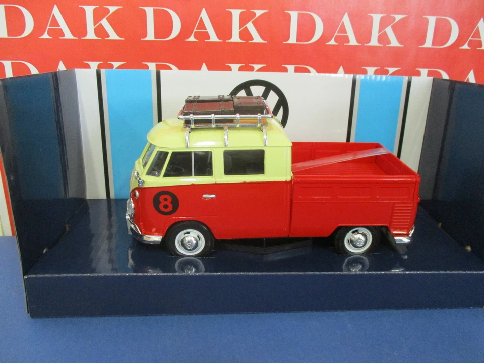 Die cast 1/24 Modellino Furgone Van Volkswagen Type 2 T1 Pickup N08 w/Roof Rack - Immagine 2 di 4