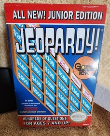 JEOPARDY JUNIOR EDITION 1989 NES Nintendo White Seal CIB Complete in Box MINT