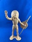 LOUIS MARX TOY Indian Chief Large 6" Western Playset Plastic Figure Vintage 1964