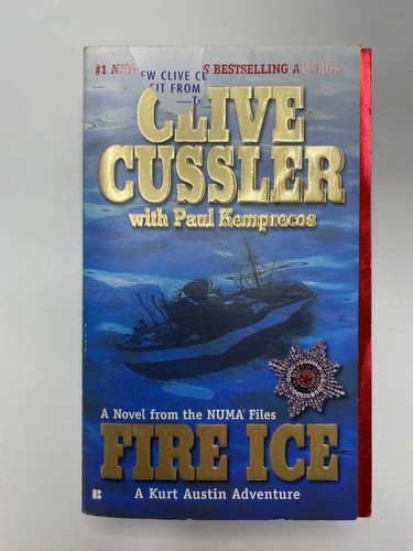 Clive Cussler 4 Book Lot Justin Scott Dirk Pitt Paperback Fire Ice Raise Titanic - Picture 2 of 6