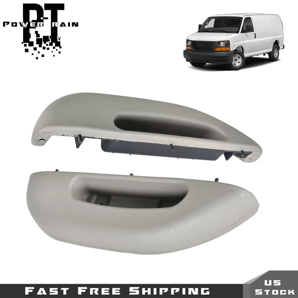 Juego de manijas de reposabrazos interior delantero derecho izquierdo conductor pasajero para 96-02 Chevy GMC Savana Foto 2 de 4