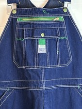 Liberty Denim Bib Overalls Men's 42x30 Blue With Pockets 100 Cotton EUC