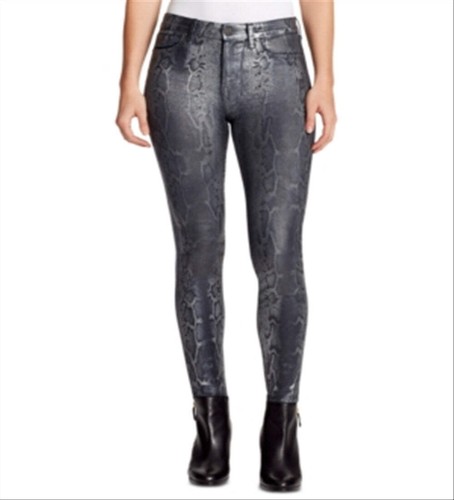 William Rast Women's Sculpted High Rise Skinny Jean Snake Metal-Turn Silver - 第 13/18 張圖片