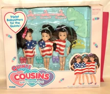 NEW Tyco Quints Cousins Triplet Babysitters A 3-in-1 Flag Set #1585, RARE, NRFB
