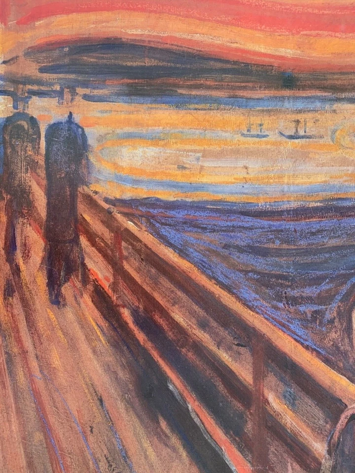 Póster artístico raro auténtico 1993 de Edvard Munch, 'The Scream, 1893' 50,5 x 35 pulgadas Foto 4 de 4