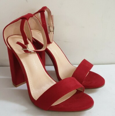 Day Vine rote Blockabsatz Barely There Sandalen DAMEN GRÖSSE EU 38 REF N1 100