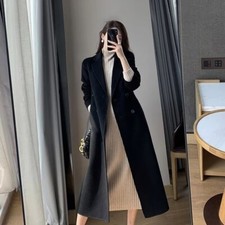 Lauren Meren Black Wool Coat Long Vintage Size 10