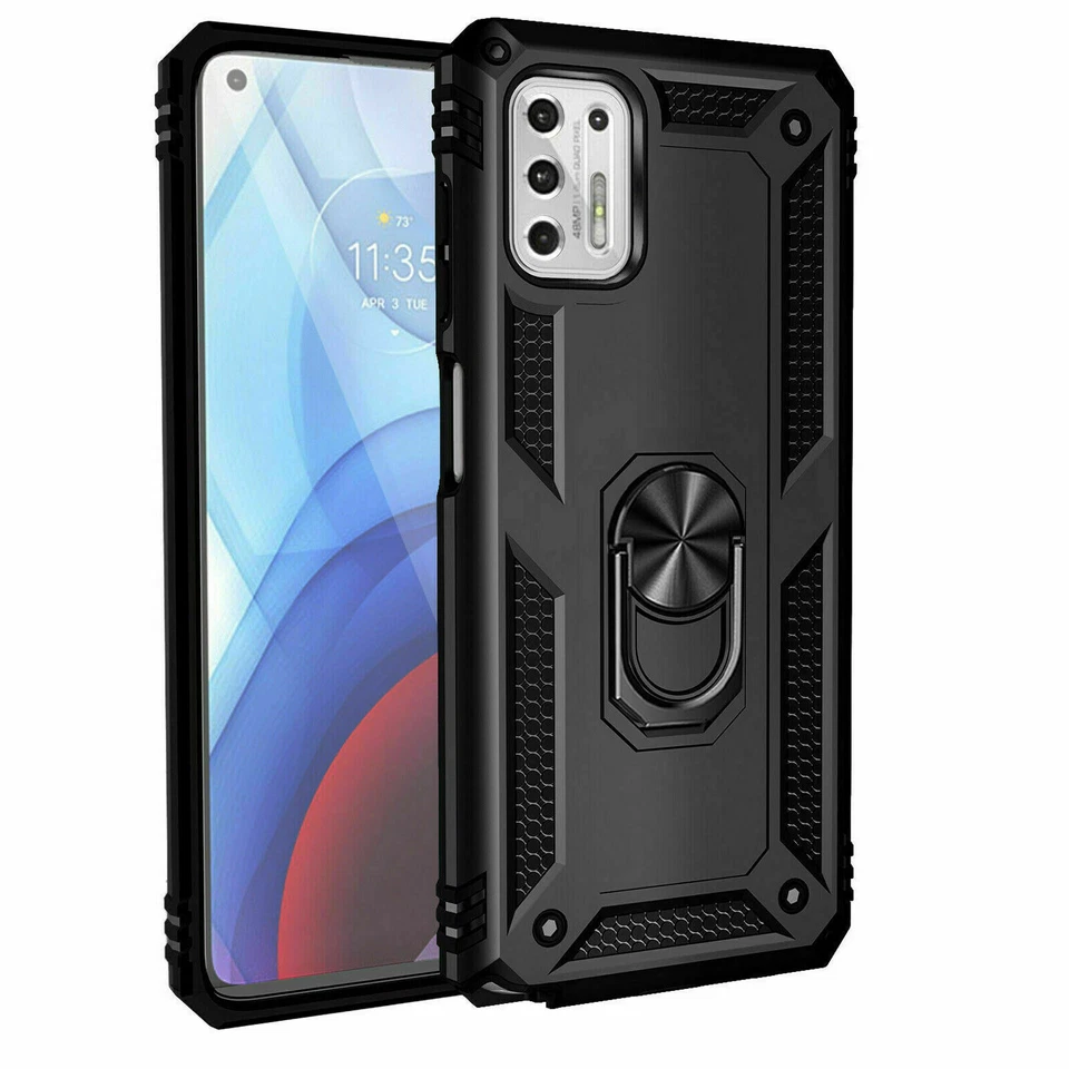 For OnePlus Nord N200 5G Case Ring Kickstand Cover +Tempered Glass - Image 3 of 4