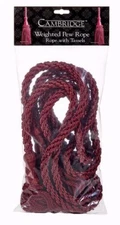 WEIGHTED PEW ROPE-8'-BURGUNDY