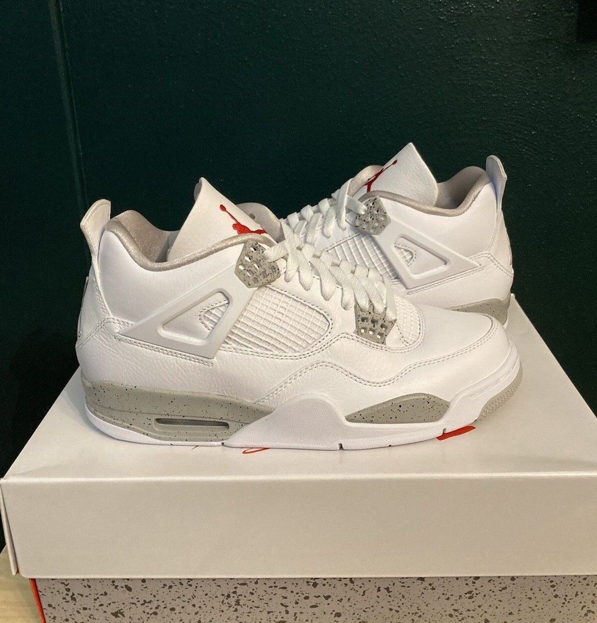 Nike Air Jordan 4 Retro White Oreo Tech Grey Red Black Men's Sizes  CT8527-100 | eBay