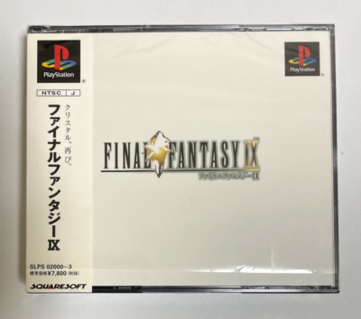 Final Fantasy 9 + SPINE CARD IX FF9 PlayStation NTSC-J JAPAN Mint