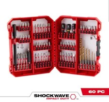 Milwaukee SHOCKWAVE Impact Duty Alloy Steel Screw Driver Bit Set 60-Piece