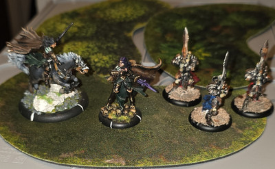 2x Alexia (zu fuß und beritten)+ 3 Untote  warmachine söldner